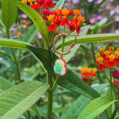 Needle Felted Breakfast Earrings