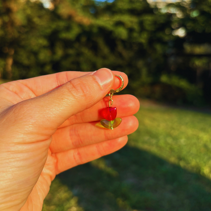 Red Tulip Earrings