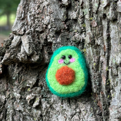 Felted Avocado Buddy