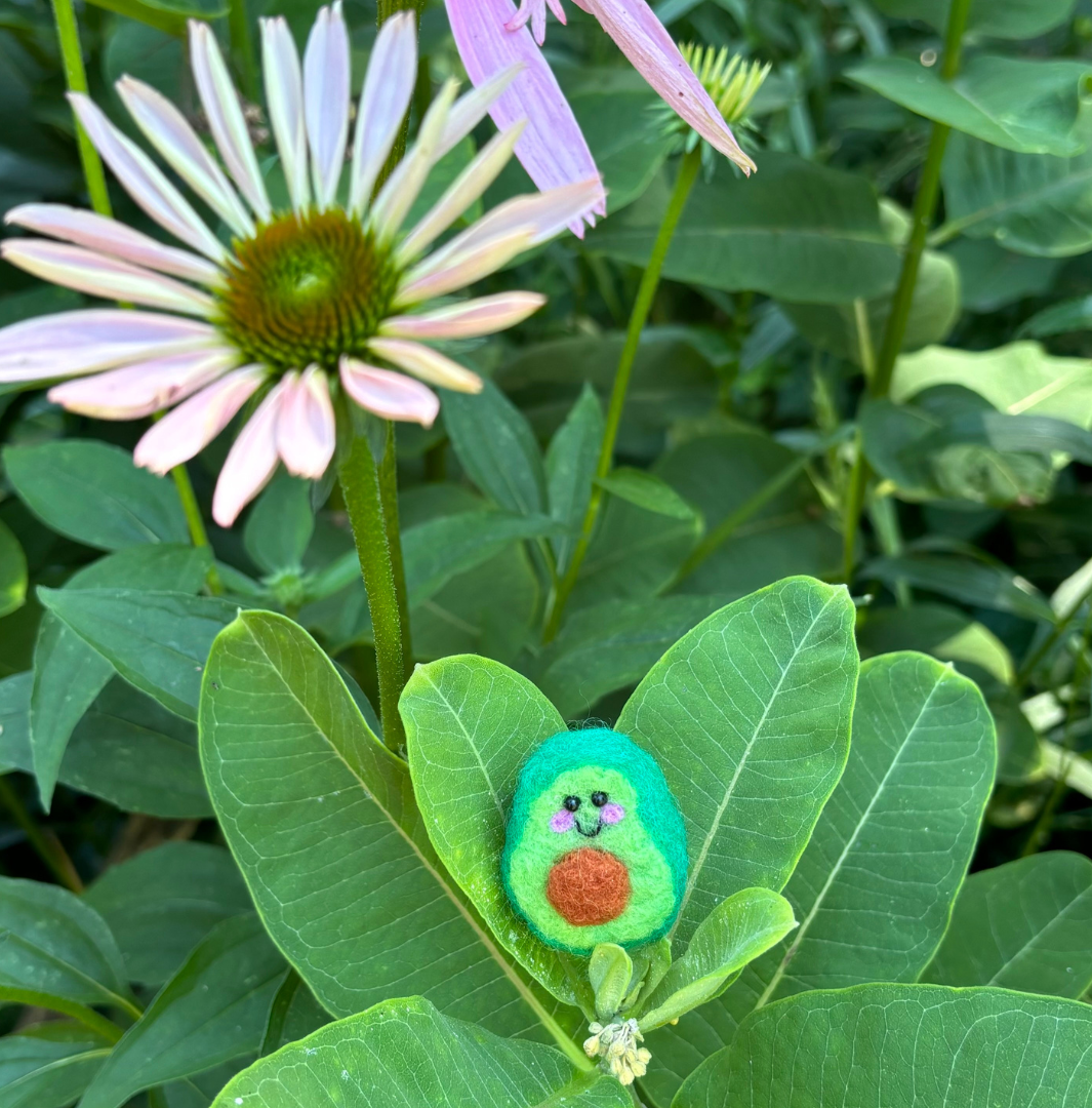 Felted Avocado Buddy