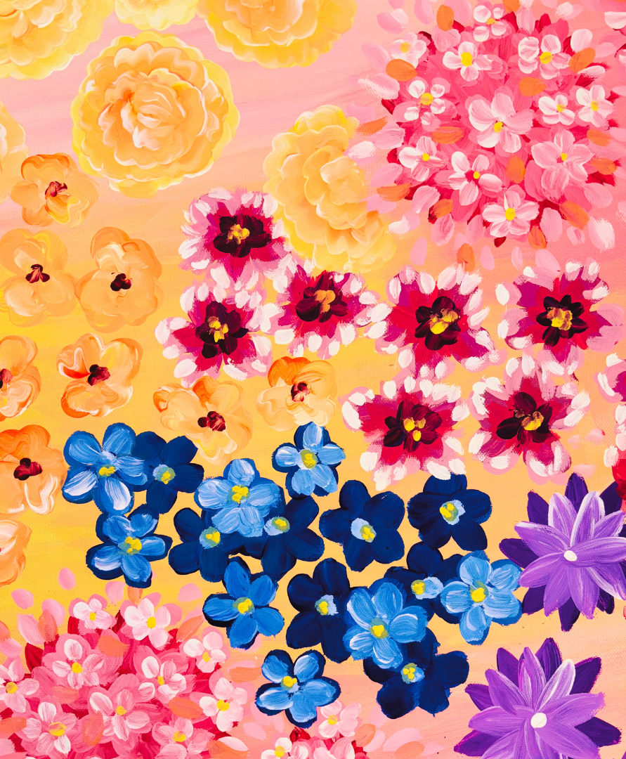 Floral Daydream Original Painting (36" x 24")