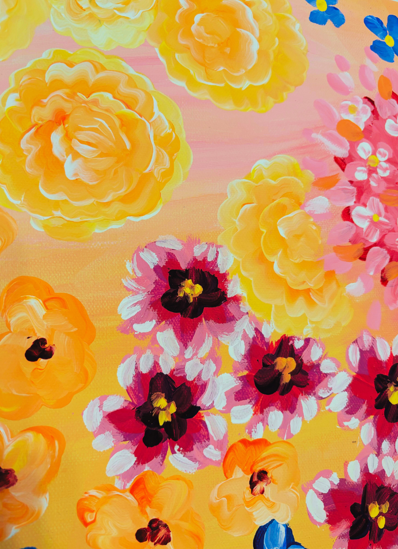 Floral Daydream Original Painting (36" x 24")