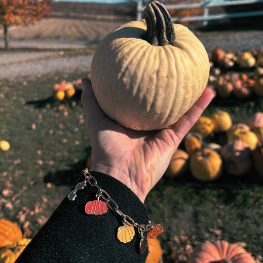 Craft Kit - Pumpkin Patch Charm Bracelet